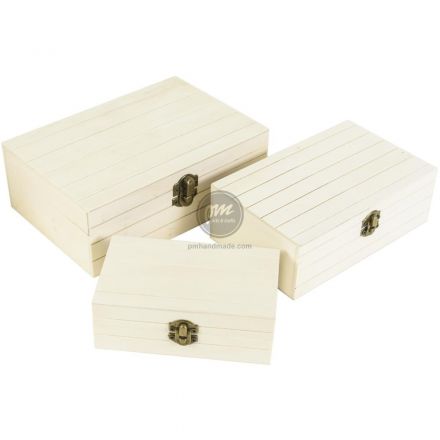 Combo 3 hộp gỗ có khóa