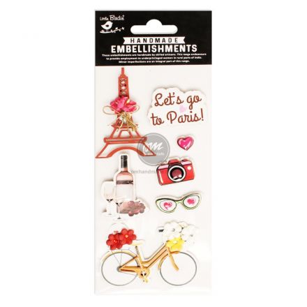 Hình dán sticker Let's go to Paris