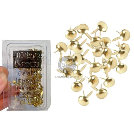 Hộp đinh ghim 2 chân Creative Impressions màu gold size 0.3cm