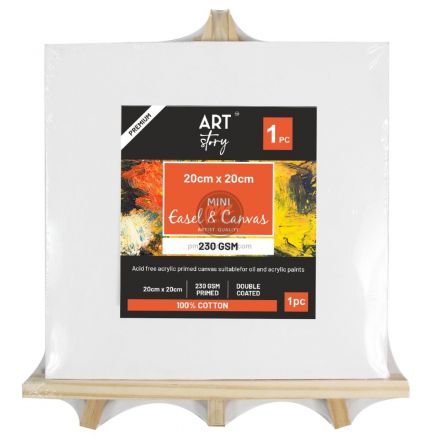 Canvas 20cm kèm giá vẽ