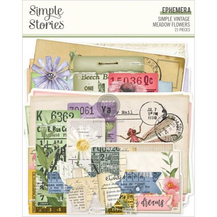 Bộ hình cắt mẫu Meadow Flowers 21 miếng