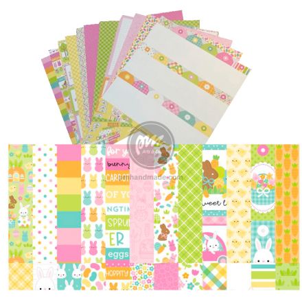 Paper pad mẫu Bunny Hop 12x12 inch - tờ lẻ