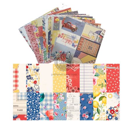 Paper pad mẫu Linen Market 12x12 inch - tờ lẻ