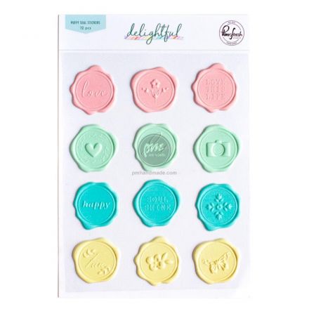 Bộ 12 sticker Wax seal PinkFresh mẫu delightful