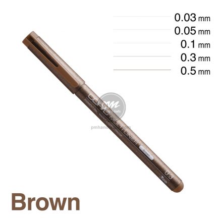 Bút đi nét Copic multiliner màu nâu