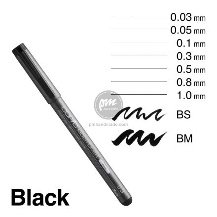 Bút lông cọ Copic multiliner brush màu đen