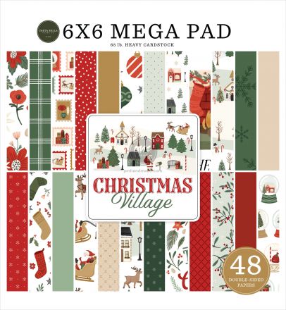 Tập paper pad mẫu Christmas Village size 6x6 inch