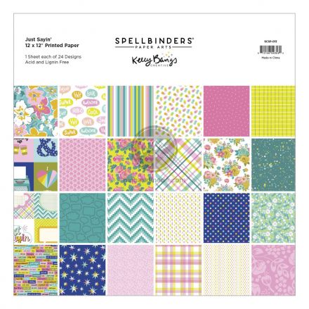 Paper Pack mẫu Just Sayin' by Kelly Bangs 12x12 inch tờ lẻ