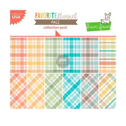 Paper pack mẫu Favorite Flannel Fall Collection Pack- Lawn Fawn