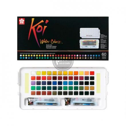 Màu nước Sakura Koi set 60 màu (tặng kèm bút nước)