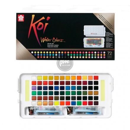 Màu nước Sakura Koi set 72 màu (tặng kèm bút nước)