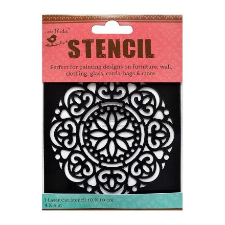 Khuôn vẽ stencil Little Birdie Reusable 4x4 inch