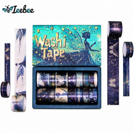 Băng keo washi Ieebee mẫu Golden Fairy Dreams