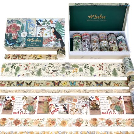 Cuộn keo washi Ieebee mẫu Nature's Notes